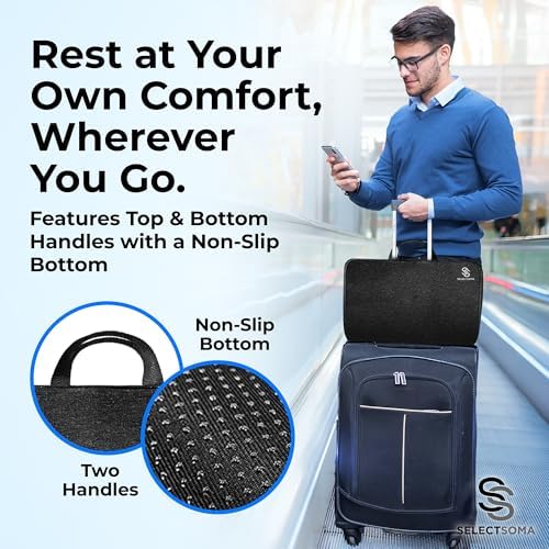 Travel Gel Seat Cushion for Long Sitting, Pressure Relief with Carry Handle - Image 2