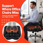Office Chair Cushion with Adjustable Air-Cell Support, Inflatable Seat Cushion with Built-in Pump for Long Sitting, Desk Chair, Home Office, Computer Chair and Dining Chair - Image 7