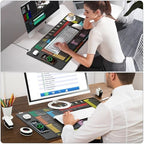 Excel Cheat Sheet Mouse Pad with Magnetic Wireless Charging, 31.5 x 15.8 in - Image 4