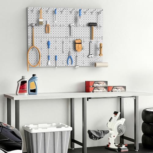 EVERHANGER Metal Pegboard Panels, Heavy Duty Pegboard Wall Organizer - Image 6