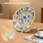 2 Pack Acrylic Easel Display，Plate Stand for Display，Adjustable Clear Display Holder for 4" to 8" Platter, Book, Card, Frame, Picture, Artwork, Plaque ( Small-2pcs 4"-8") - Image 6