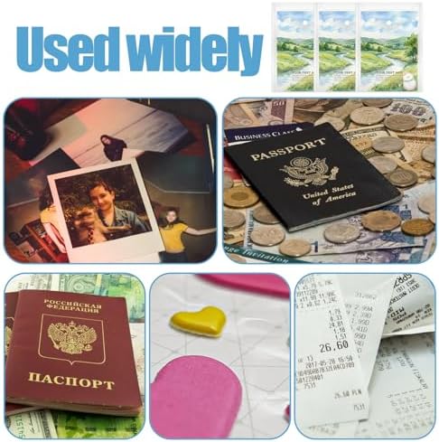 100 Pcs Small Plastic Envelopes with Snap Closure, Reusable Stamp and Die Storage Pockets, Waterproof Clear Envelope Pouch as Sticker Organizer, Receipt Holder, Photo Storage Folders (5x7 Inch) - Image 7