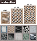 chakme Office Chair Mat for Hardwood Floor, 48"x36" Easy Glide Computer Desk Mat Protector for Rolling Chair Under Desk Rug Nonslip Backing, Machine Wash, (Plaid) - Image 7