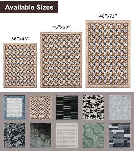chakme Office Chair Mat for Hardwood Floor, 48"x36" Easy Glide Computer Desk Mat Protector for Rolling Chair Under Desk Rug Nonslip Backing, Machine Wash, (Plaid) - Image 7