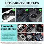 360° Rotating Folding Cup Holder Table, Steering Wheel Tray, Car & Laptop Desk - Car Accessories for Women & Men, Fit Tesla Model Y/3/S/Explorer/Maverick - Image 2