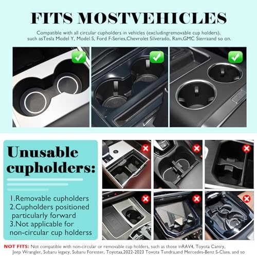 360° Rotating Folding Cup Holder Table, Steering Wheel Tray, Car & Laptop Desk - Car Accessories for Women & Men, Fit Tesla Model Y/3/S/Explorer/Maverick - Image 2