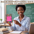 Epakh 48 Sets Back to School Teacher Gifts Bulk Composition Sticky Note Holder with Notepads Wood Sticky Note Dispensers Pencil Apple Notebook Design Thank You Gift for First Day of School - Image 6