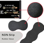 Keyboard Wrist Rest and Mouse Pad with Wrist Support Set Ergonomic Coaster,Memory Foam,Easy Typing Pain Relief,Large XL Desk Mat 31.5"x 11.8",Flower Bible Verse Psalm 46-5 - Image 3