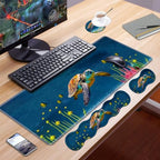 Ergonomic Keyboard Wrist Rest and Mouse Pad Wrist Rest Set, Large XXL Gaming Mousepad 31.5"x 11.8", Memory Foam, Easy Typing Pain Relief, Multifunctional Desk Mat for Office & Home, Sea Turtle - Image 7