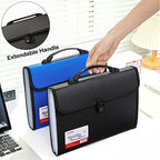2 Pack 12 Pockets Accordion File Organizer with Handle, TRANBO Letter Size/A4 Expanding File Folder, Portable Paper Organizer, Expandable Plastic Document Organizer for Travel School Office - Image 5