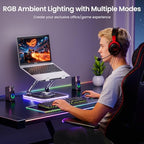 360°Rotating Laptop Stand with RGB Lights, Fits 10-16"Laptops MacBooks - Image 7