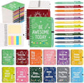Sprial Notebooks with Pens Bulk, 24 Pack, 5.5 x 4.7 Inch, Colorful by Culudea