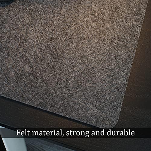 ZPEE Felt Gaming Mouse Pad Large,Not-Slip Mouse Mats for Computer Writing Mat for Desk Mice Mat Washable Keyboard Mat-Grey 35x70cm - Image 3