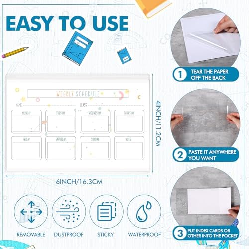 Outus 120 Pcs Self Adhesive Shop Ticket Holders, 6 x 4 Inch - Image 2