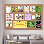 Extra Large Bulletin Board 96" x 48", Felt Pin Board, Ginger Yellow - Image 6
