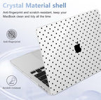 for MacBook Pro 16 inch Case 2019 2020 Release Model A2141, Plastic Hard Shell Cover with Keyboard Cover & Screen Protector for MacBook Pro 16 inch with Touch Bar, Black Polka Dot - Image 6