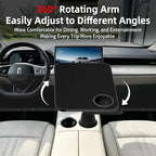 360° Rotating Car Desk Tray for Laptop & Food, Fits Tesla Model Y/3/S - Image 2