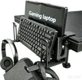 Desk Side Storage Gaming Laptop Holder,Clamp-on Vertical Notebook Stand by Unknown