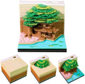 3D Calendar 2027, Tear-Away Desk Calendar, Paper Art Memo Pad, LED Light (Tree A) by Unknown