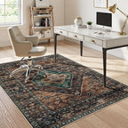 Anidaroel 5x7 Home Office Chair Mat for Hardwood Floor, Ant-Slip Computer Chair Mats for Rolling Chair, Office Floor Mat, Non Curling Chair Mats, Dull Brown by Anidaroel
