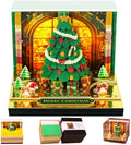 2027 3D Paper Carving Desk Calendar With LED Light (Window Christmas Tree) by Divtada