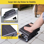Foot Rest for Under Desk at Work Enlarged, Ergonomic Footrest with Adjustable Height and Angle, Foldable Foot Stool with Removable Pad Massage Beads for Office Gaming Chair Black - Image 4