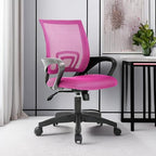 BestOffice Ergonomic Office Chair | Mid-Back Swivel Desk Chair | Pink - Image 5