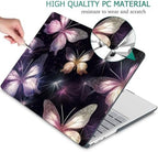 Mektron Case for 13.5" Microsoft Surface Laptop 5/4/3 with Metal Palm Rest Model 1951/1868, 2019/2021/2022 Release Plastic Hard Shell Cover with Screen Protector, Glittering Butterfly - Image 5