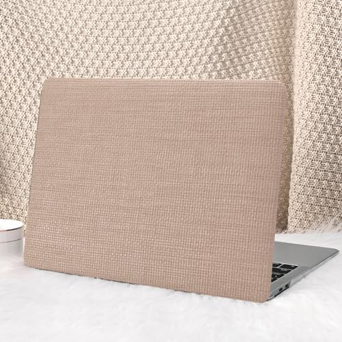 Seorsok Compatible with MacBook Air 15 inch Case 2026 2025-2023 Release M5 A3448 M4 A3241 M3 A3114 M2 A2941 Touch ID,Elegant Leather Plastic Hard Shell Case with Keyboard Cover,Brown No Logo Cutout by Seorsok