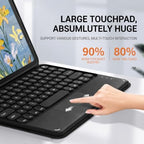 Keyboard Case with Touchpad for Galaxy Tab S10 FE/S10 Lite/S9 FE 10.9-Inch, Tab S9 11", Detachable Keyboard Case with Touchpad, 360 Degree Rotating Stand Cover with S Pen Holder, Black - Image 6