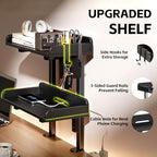 2-Tier Clamp on Wood Desktop Shelf, Adjustable Height Office Desk Organizer - Image 5