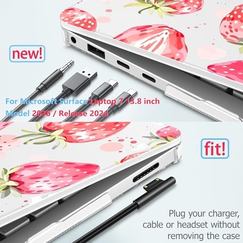 Case for Surface Laptop 8 2026/7 2024 13.8", Strawberries - Image 3