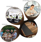 MAIDERN Cork & Leather Desk Mat, 78.7” x 15.7” Reversible Desk Pad (Black) - Image 4