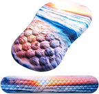 Ergonomic Mouse Pad with Wrist Support and Keyboard Wrist Rest Set by Laokiiy