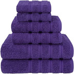 American Soft Linen 100% Cotton Luxury Turkish Towels, 6 Piece Towel Set by AmericanSoftLinen