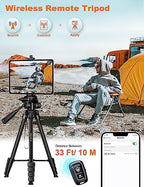 JOILCAN Phone Tripod Stand, 68" Tripod for iPad iPhone Tablet with Remote - Image 3