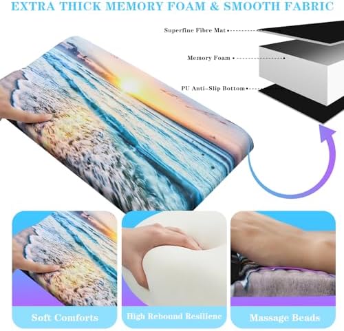 Computer Keyboard Stand with Wrist Rest, Ergonomic Tilted Keyboard Holder - Keyboard Riser with Wrist Pad - Keyboard Tray Support for Office Home - Beach - Image 5