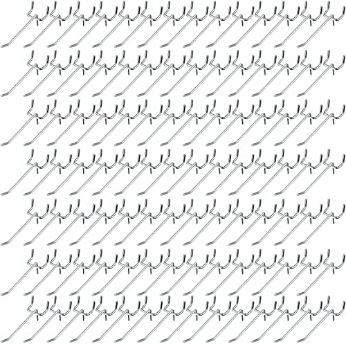 Funrous 100 Pack Hooks for Pegboard Stainless Steel Garage, 4 Inch by Funrous