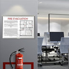 Acrimet Sign Holder 11 x 17 Ledger Wall Mount, Clear, Self-Adhesive, 2 Pack - Image 2