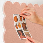 Scalloped Bulletin Board 48x36 inches, Decorative Felt Pin Board for Wall - Image 4