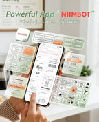 NIIMBOT B2 Label Maker Machine with Tape for Home Office, Green White - Image 4