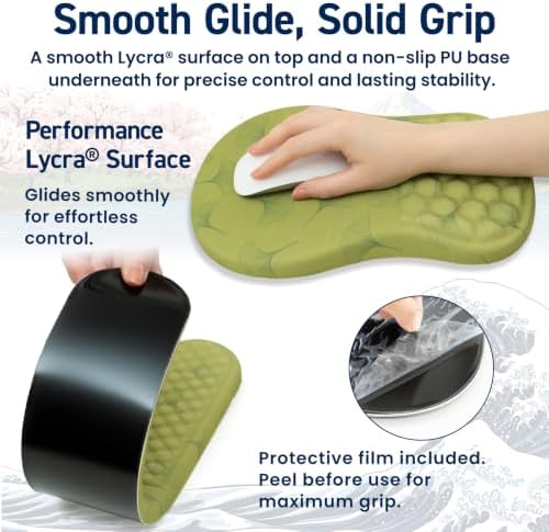BELLEMOND Japanese Mouse Pad with Wrist Rest | Ergonomic Memory Foam, Large - Image 5