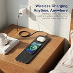 15W Wireless Charging Mouse Pad 31.5"x15.75", Double-Sided Faux Leather - Image 7