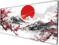 48x24 Mouse Pad Giant Cherry Blossom Desk Mat Large Mousepad Gaming Red Sakura Mouse Mat Huge Oversized Desk Pad XXXXL Computer Mat for Office Work Women by BBSujane