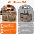 Wooden WiFi Router Storage Box for Routers Up to 9.8" Tall, Need Assembly - Image 4