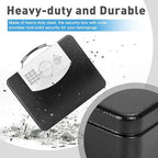 KYODOLED Safe Box with Digital Keypad Lock, Lock Box with Code for Personal Items, Metal Security Box for Cash, Passport, Jewelry, Ideal for Home, Office, Garage Sale, 11.8'' x 9.4'' x 3.5'', Black - Image 6