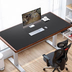 Cacoy 63"x24" Leather Desk Mat, Office Desk Blotter, Large Mouse Pad, Black - Image 5