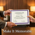 Signature Specialty Certificates, Purple Bold Foil Border, 50 Sheets - Image 5