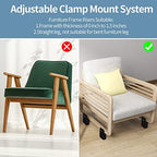 Bed Risers with Adjustable Screw Clamp, Fits Foot Thickness of Bed from 0 to 1.5 Inch, Elevation in Heights 4 Inch Heavy Duty Risers for Sofa Desk Table Cabinet Supports (4Pack, Brown) - Image 3