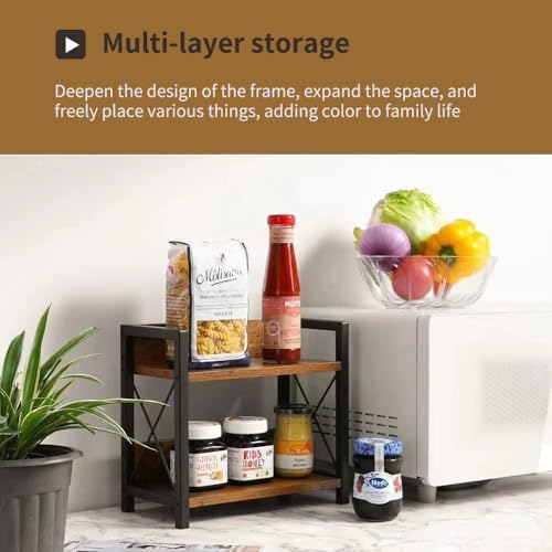 Office Desk Shelf Organizer, Wood Desktop Bookshelf Supplies Storage Rack, Shelf for Top of Desk and Dresser and Cubicle Decor Aesthetic Bookshelf (Black, Small 12.9" Lx6.3 Wx10.2 H) - Image 4